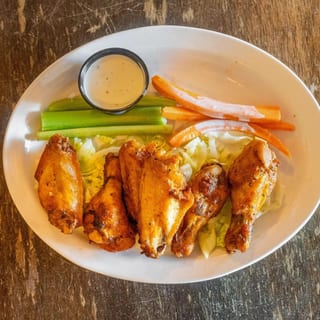 Hot or BBQ Smoked Wings